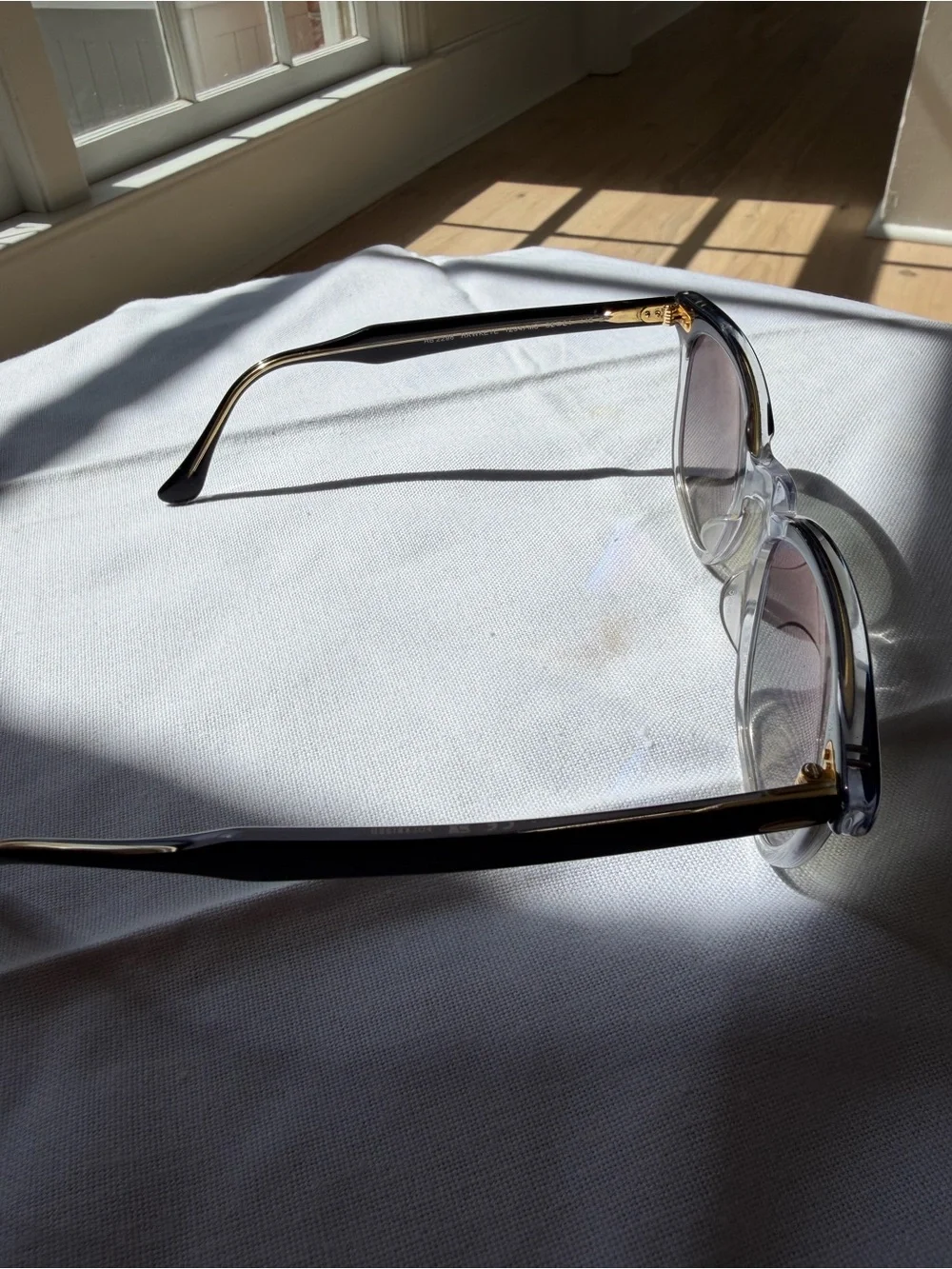 Ray-Ban Hawkeye RB2298 Black & Clear Frame Sunglasses